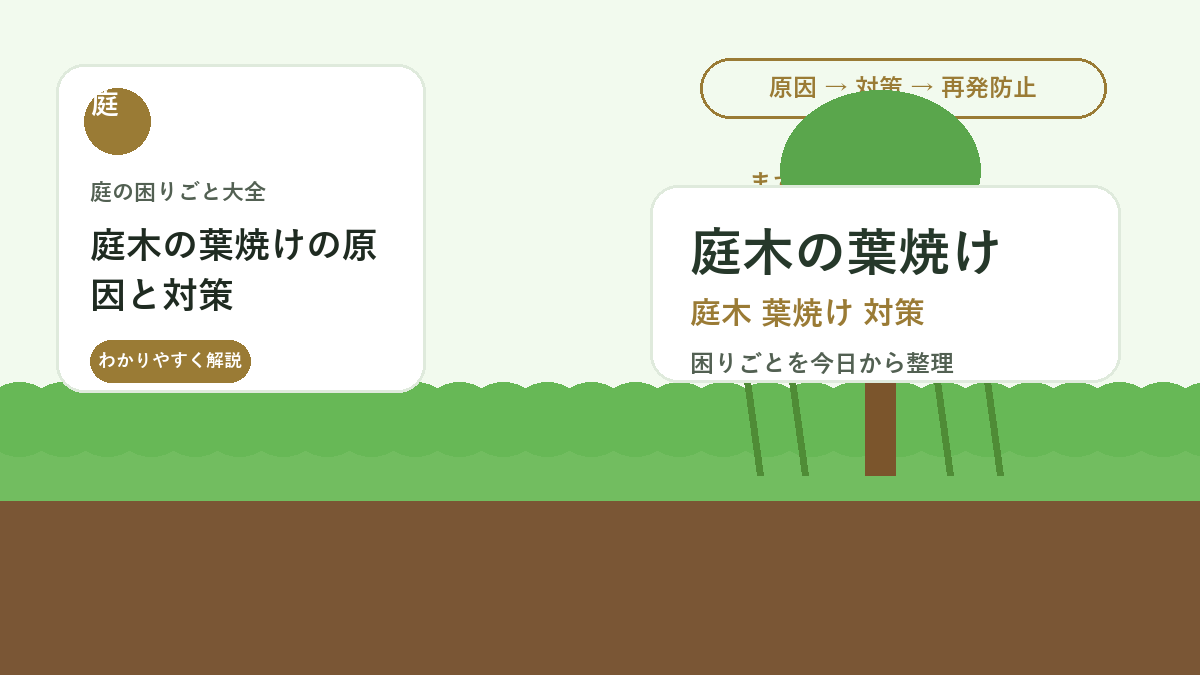 庭木の葉焼けの原因と対策｜夏の日差し・水切れで茶色くなる時の管理