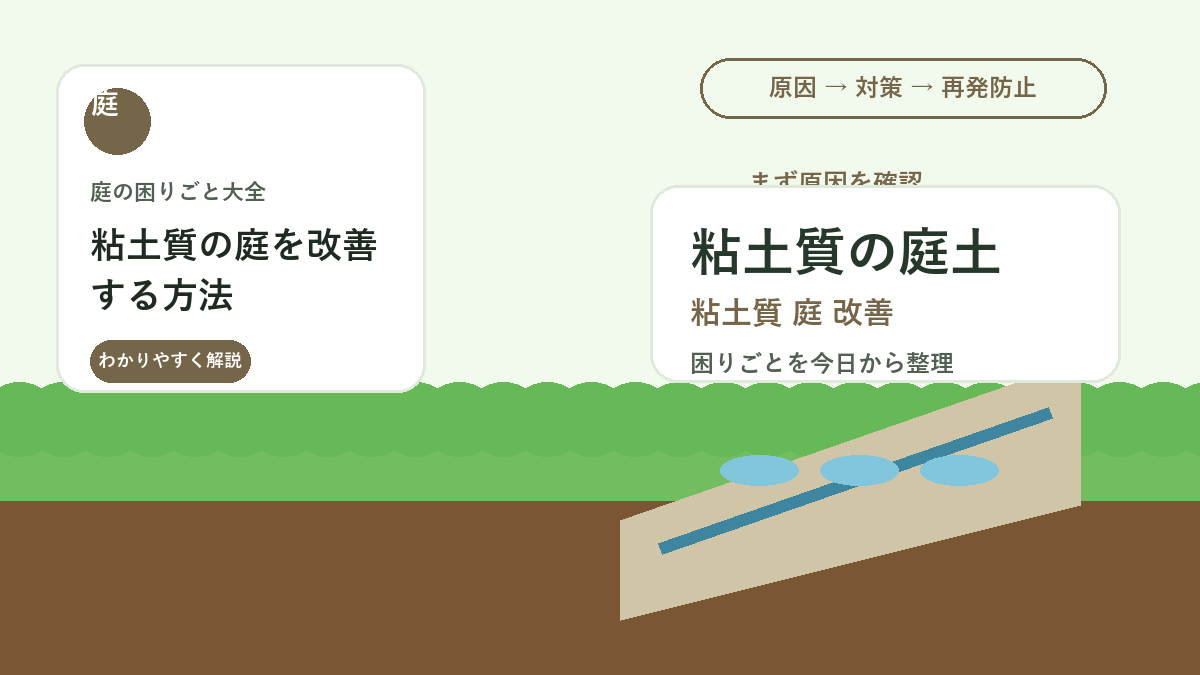 粘土質の庭を改善する方法｜ぬかるみと根腐れを減らす土づくり