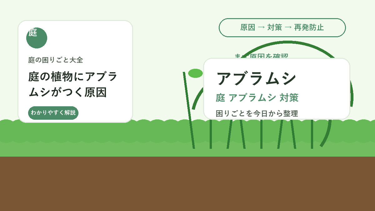 庭の植物にアブラムシがつく原因｜新芽を守る見つけ方と初期対策