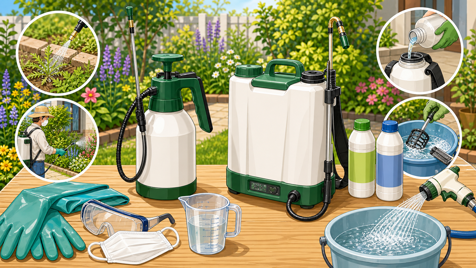 噴霧器の選び方｜除草剤や殺虫剤を庭で使うときの注意点