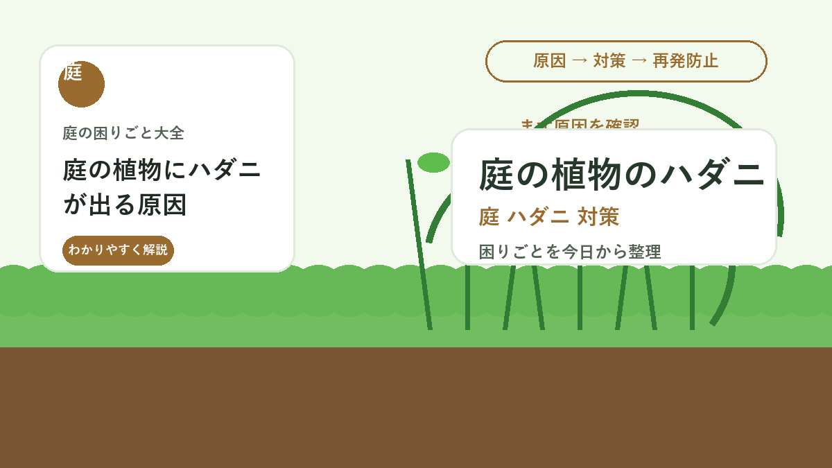 庭の植物にハダニが出る原因｜葉裏の確認と乾燥期の増やさない対策