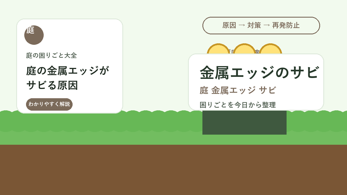 庭の金属エッジがサビる原因｜花壇や砂利止めを長持ちさせる手入れ