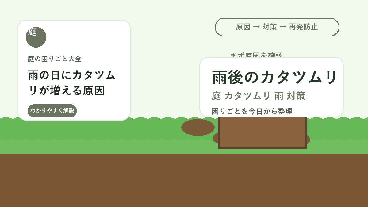 雨の日にカタツムリが増える原因｜花壇の食害を減らす片付け方