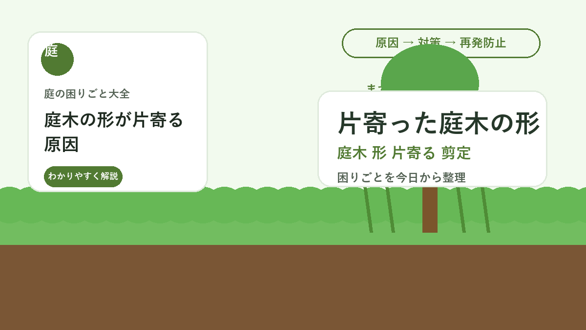 庭木の形が片寄る原因｜左右バランスを整える剪定の考え方