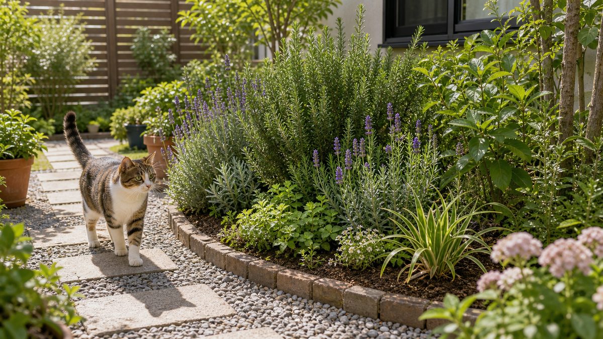 猫よけに使える庭の植栽アイデア｜花壇を荒らされにくくする配置